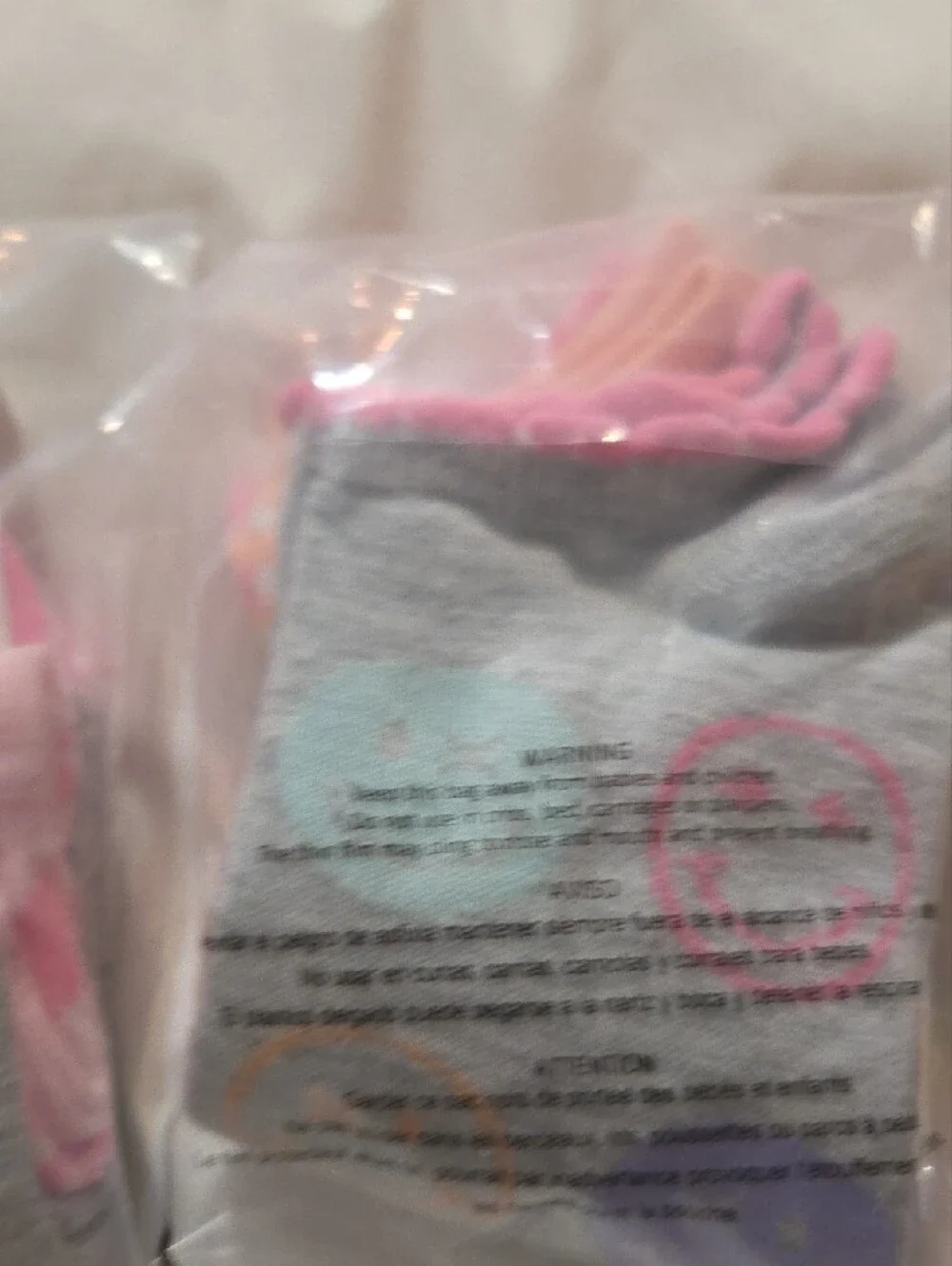 Stride Rite Girls' Pink, Gray and Yellow Casual Sock 3-Pack